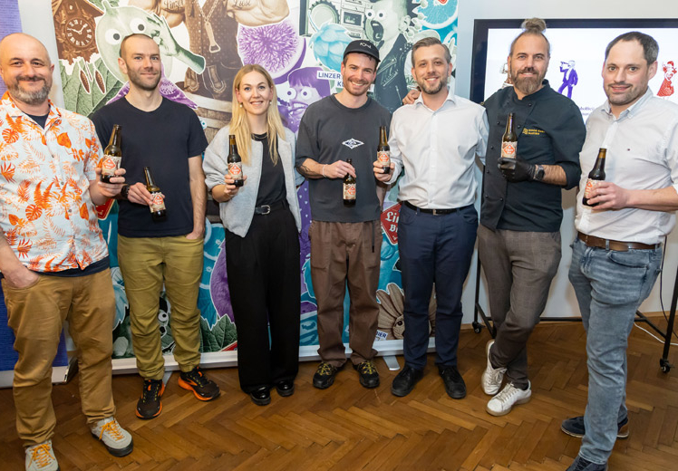 Linzer Bier setzt mit Stout und Kunstuni-Kooperation neue Akzente bei Geschmack und Design