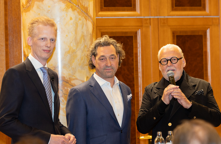 V.l.n.r.: Christoph Mager, Lucas Pichler und Wolfgang Rosam 