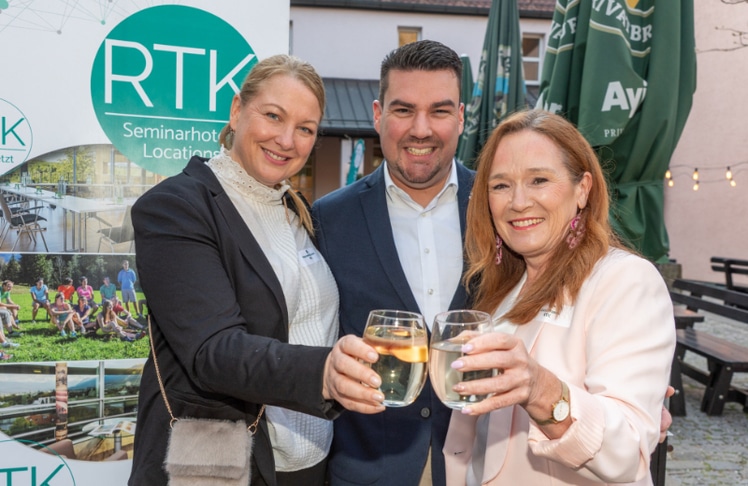 V.l.n.r.: Marianne Kolarik (Office Managerin RTK), Christian Beckmann (Key Account Manager RTK) und Uschi Huber (Geschäftsführung RTK).