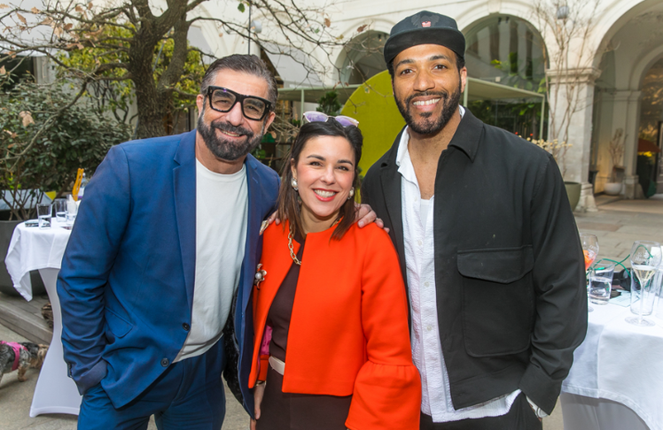 V.l.n.r.: Mauro Maloberti, Valeria Foglar-Deinhardstein und Cesar Sampson © LEADERSNET/ D. Mikkelsen 