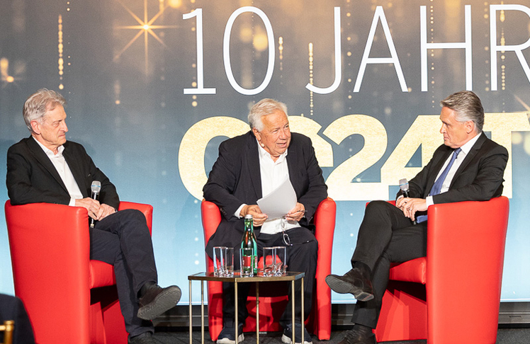 V.l.n.r.: Josef Cap, Wolfgang Fellner und Peter Westenthaler