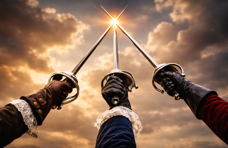 Die Geschichte der drei Musketiere wird seit dem 19. Jahrhundert immer wieder weitererzählt und ist durch zahlreiche Verfilmungen bis heute präsent. (Symbolbild)