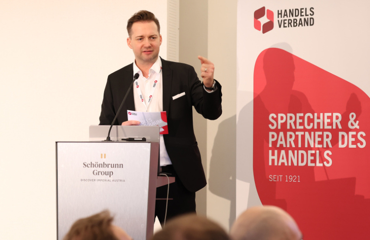 Handelssprecher Rainer Will bei der Begrüßung. © Katharina Schiffl