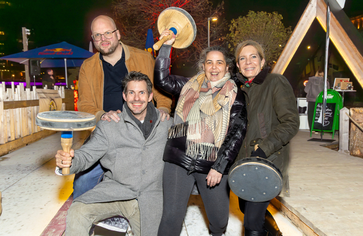 V.l.n.r.: Obmann-Stellvertreter Wolfgang Ruckenbauer, Obmann Thomas Peschta, Kassiererin Stefanie Wagner und Schriftführerin Barbara Prilisauer vom Gastronomie Club Wien.