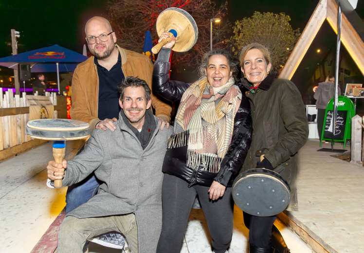 Wiener Gastroszene traf sich zum traditionellen Eisstockschießen