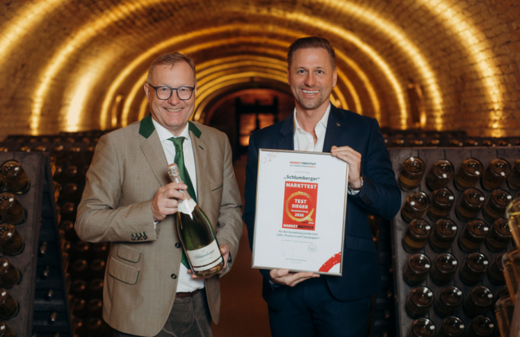 V.l.n.r.: Werner Beutelmeyer (Market Institut) und Florian Czink (CEO von Schlumberger)