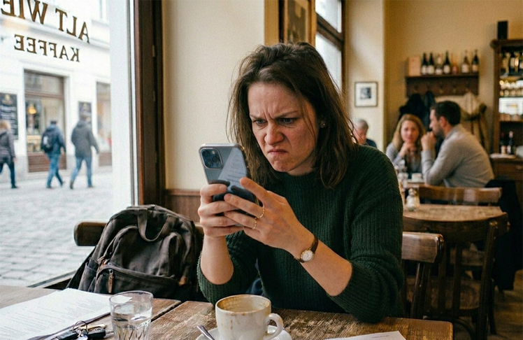 4 von 5 Österreicher:innen kämpfen bei der Smartphone-Nutzung häufig mit Problemen.