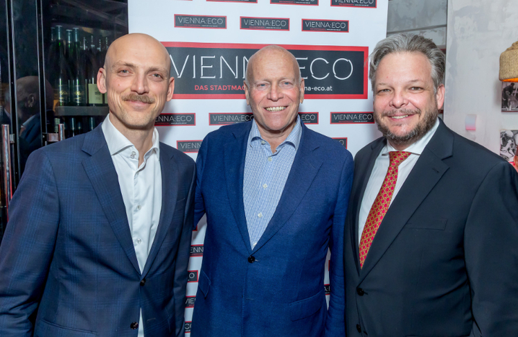 V.l.n.r.: Thomas Waldner, Ralph Vallon und Dominic Schmid © LEADERSNET/C. Mikes