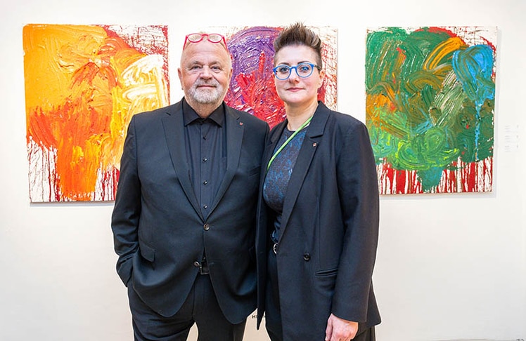 Galerist Helmut Reinisch und Galerieleiterin Manuela Schlossinger © wildbild Herbert Rohrer