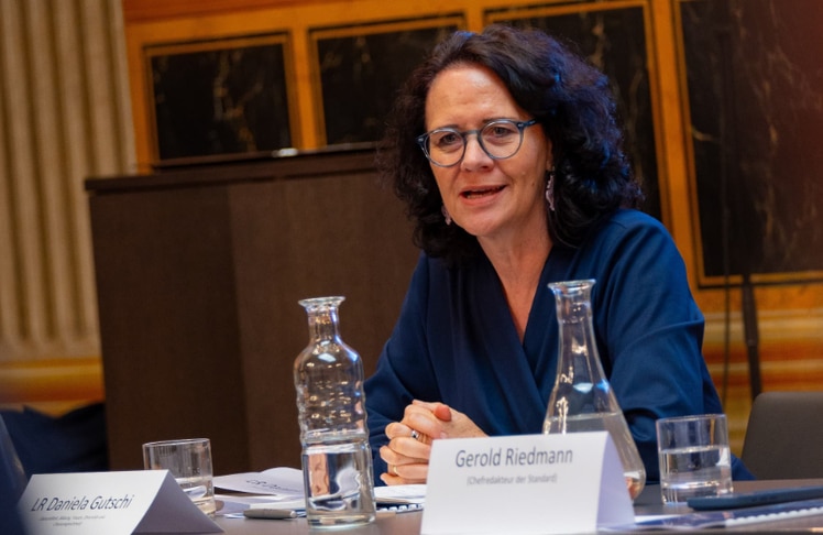 Daniela Gutschi, Landesrätin in Salzburg für Gesundheit und Krankenanstalten, Bildung, Frauen, Naturpark Antheringer Au, Wissenschaft und Forschung © Louis Frycer