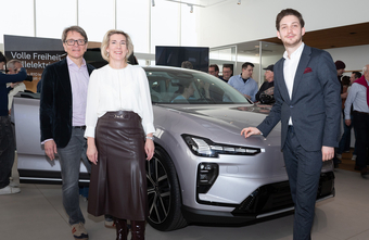 Neuer Volvo EX60 präsentierte sich erstmals in Wien