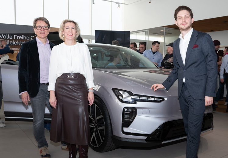 Neuer Volvo EX60 präsentierte sich erstmals in Wien