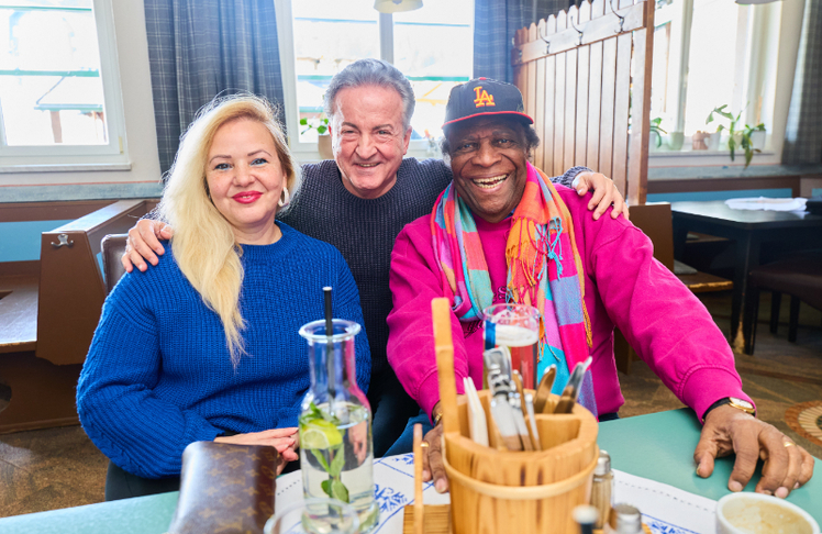 Luzandra Strassburg und Roberto Blanco mit Kurt Faist (in der Mitte) © Alexander Tuma