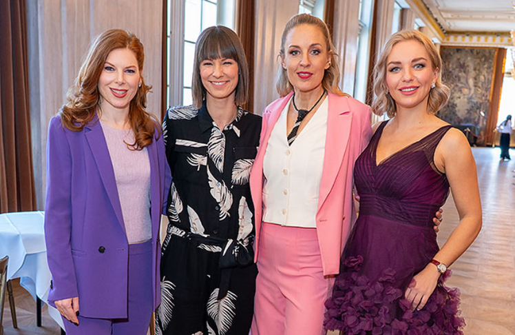 V.l.n.r.: Teresa Vogl. Christina Stürmer, Lilian Klebow und Lidia Baich 