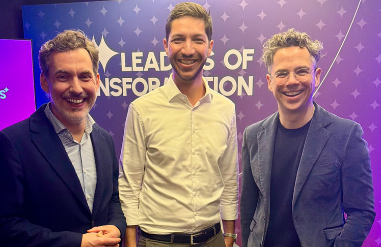 V.l.n.r.: Alexander Zauner (Business Gladiators), Lukas Enzersdorfer-Konrd (Bitpanda) und Philipp Maderthaner
(Business Gladiators) © Business Gladiators