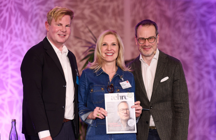 V.l.n.r.: Moritz Mirascija, Annabel Köle-Loebell und Stephan A. Jansen © BC/Sabine Klimpt