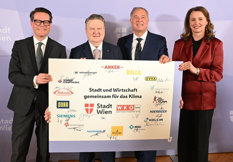 Stadt Wien und heimische Unternehmen besiegelten Schulterschluss für Klimaziele