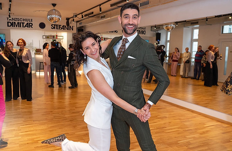 Tanzschulbesitzer:innen und Gastgeber:innen Alexandra Scheriau und Dimitar Stefanin. © Andreas Tischler
