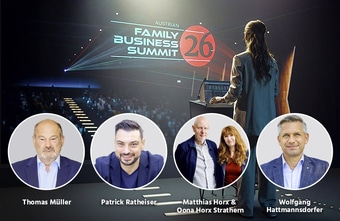 Austrian Family Business Summit – 
Das Zukunftsforum für Österreichs Familienbetriebe