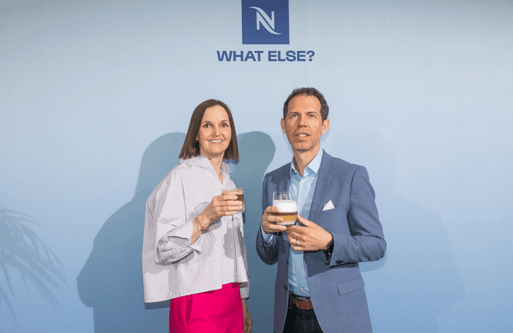 Simone Reeh, Marketing Director Nespresso Österreich und Stefan Trojer, Geschäftsführer Nespresso Österreich 