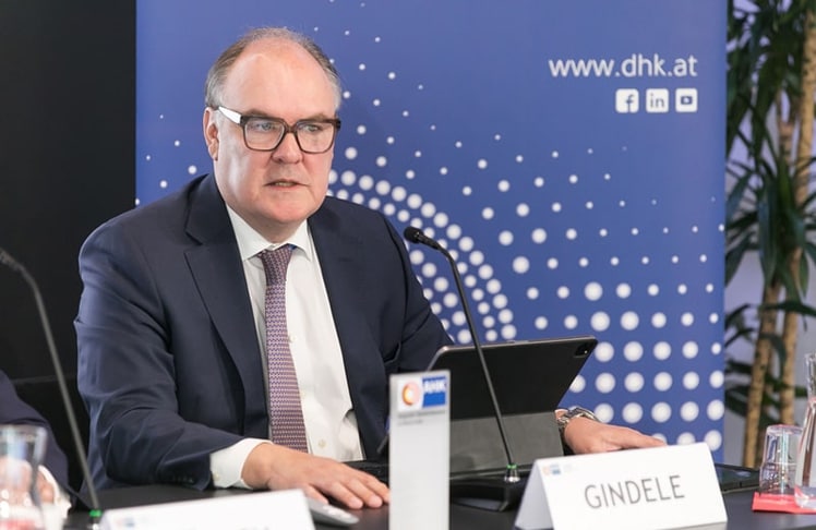 Thomas Gindele bei der DHK-Pressekonferenz am 15. April 2026