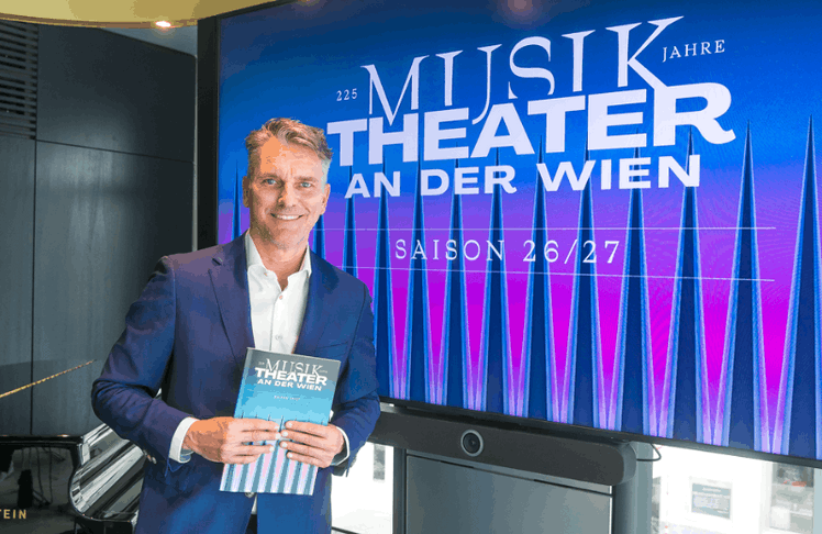 Der Intendant des Theaters an der Wien Stefan Herheim bei der Pressekonferenz zur Präsentation der Saison 2026/27.