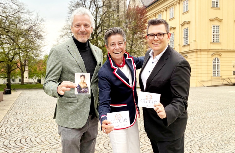V.l.n.r.: Peter Edelmann, Karin Strahner und Sebastian Novak © K.S.-Circle/Sabine Klimpt