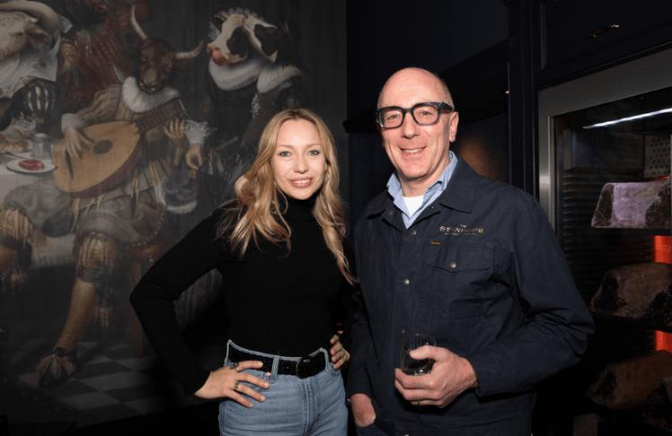 Alexandra Bisanz (Unternehmerin, Whiskey Expertin) und Stanhope Whiskey-Gründer Andy Holmes 