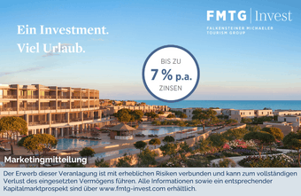 Ein Investment. Viel Urlaub.