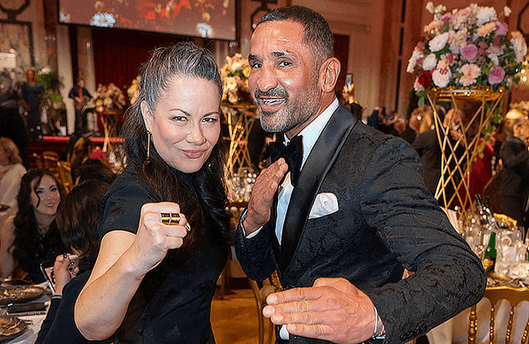 Die Tochter von Bruce Lee, Shannon Lee und Thaiboxer Fadi Merza © Andreas Tischler