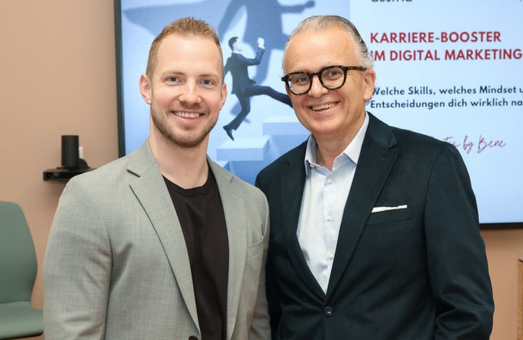 V.l.n.r.: Hannes Wurzwallner (cptr Austria) und Marcus Kleemann (Jobaffairs Personalmarketing).