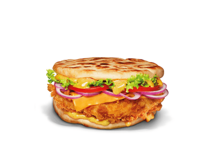 ...und zum anderen das "Crispy Naan Spicy Tandoori".