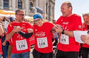 Promis setzten beim Coca-Cola Inclusion Run ein Zeichen für mehr Miteinander