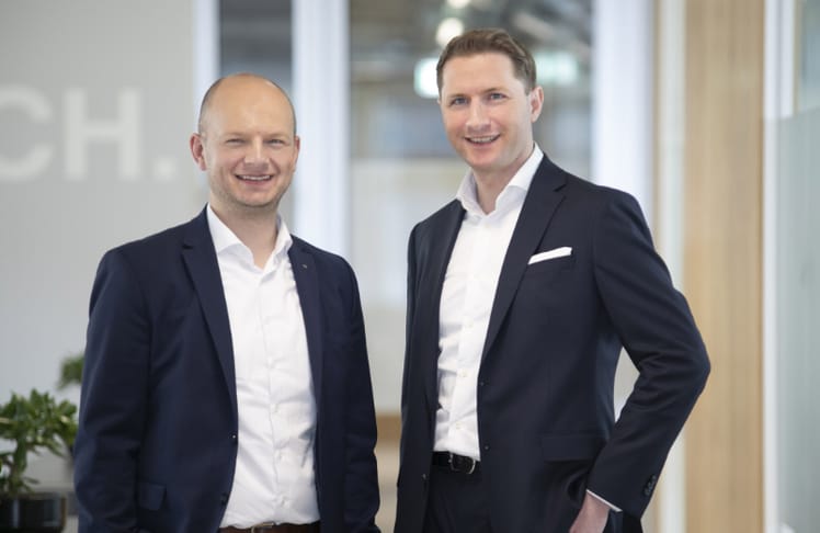 Bernhard Wimmer (links) und Bernhard Tomasi treiben das Thema Start-Up bei Raiffeisen Salzburg © RVS