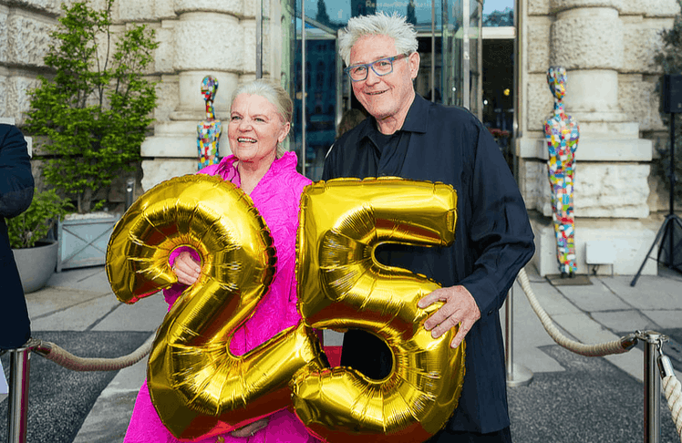 Gastgeberin Veronika Doppler und Spitzenkoch Christian Domschitz 