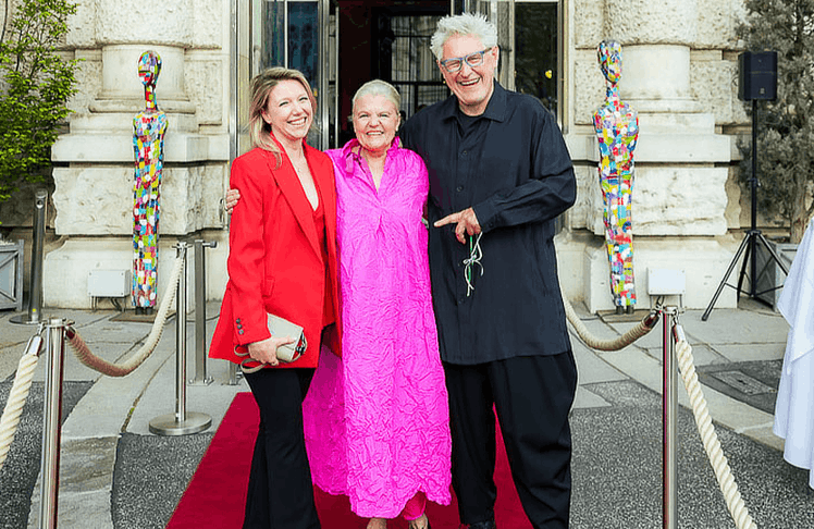 V.l.n.r.: Jennifer Gradwohl (LEADERSNET) gemeinsam mit Veronika Doppler und Christian Domschitz 