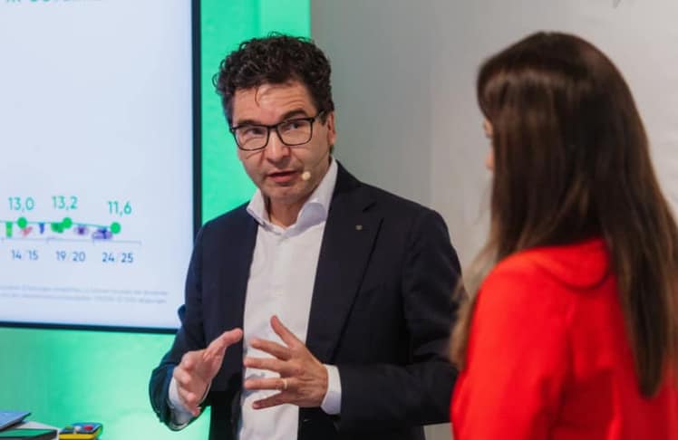 Markus Kaser, stellvertretender Vorstandsvorsitzender von Spar, beim Food-Salon in Wien.