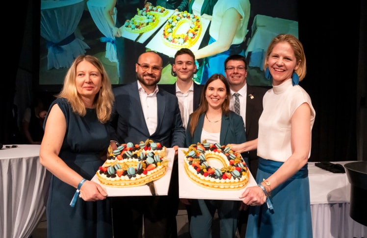 Der HLF Krems Alumni Verein (v.l.n.r.): Annemarie Maurer, Mark Bauer, Sebastian Haidl, Caroline Türk, Manuel Holzmüller und Christine Friedreich.