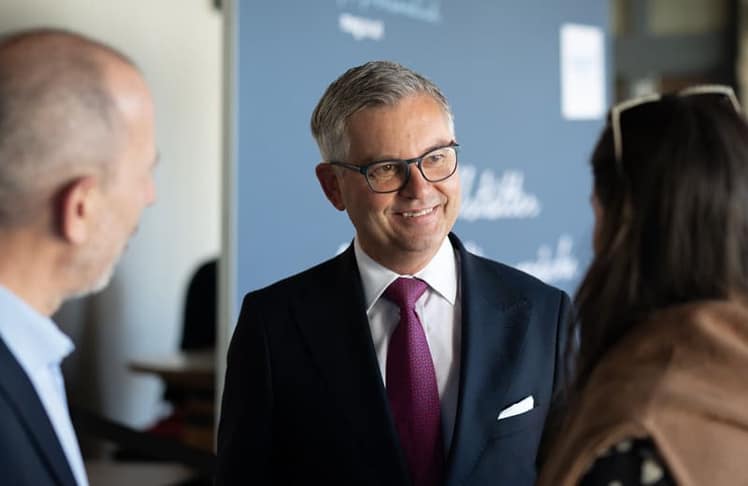 EU-Kommissar Magnus Brunner übernahm die geopolitische Einordnung.