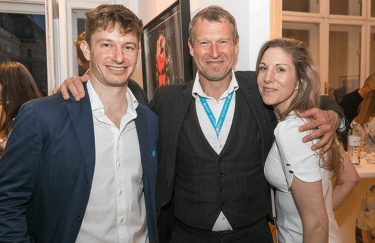 V.l.n.r.: Constantin Ehrlich-Adám (Organisator "Empower Her", Unicef NextGen), Christoph Jünger (Geschäftsführer Unicef Österreich) und Julia Ecker (Organisatorin "Empower Her", Unicef NextGen)