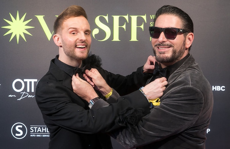 Profitänzer Herby Stanonik (l.) und Opernsänger Clemens Unterreiner. © LEADERSNET / D. Mikkelsen