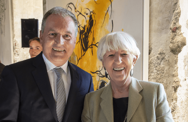 Der Deutsche Botschafter in Wien Vito Cecere und Maria Rauch-Kallat (Bundesministerin a.D. & Unternehmerin) 