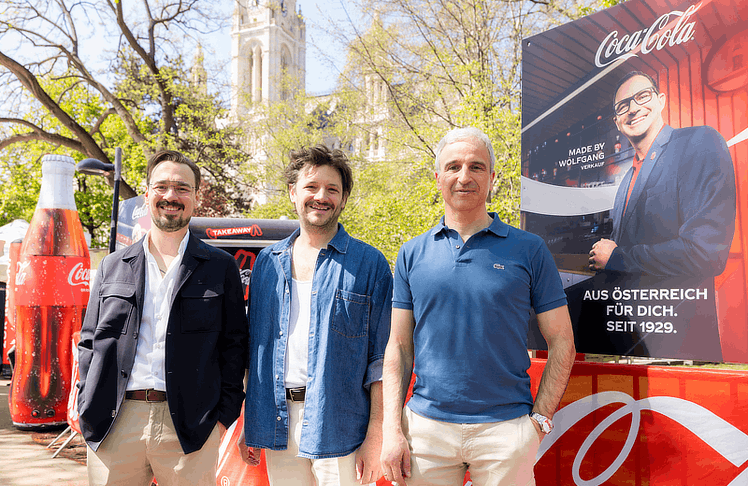 V.l.n.r.:  Ralph Seda & Christian Ruff (Squared Circle) sowie Martin Distl (WPP Media / mSTUDIO) © Martin Steiger