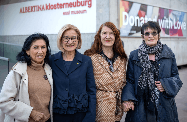V.l.n.r.:  Journalistin Danielle Spera, Landeshauptfrau Johanna Mikl-Leitner, Philosophin Elisabeth von Samsonow und die Bildende Künstlerin Renate Bertlmann