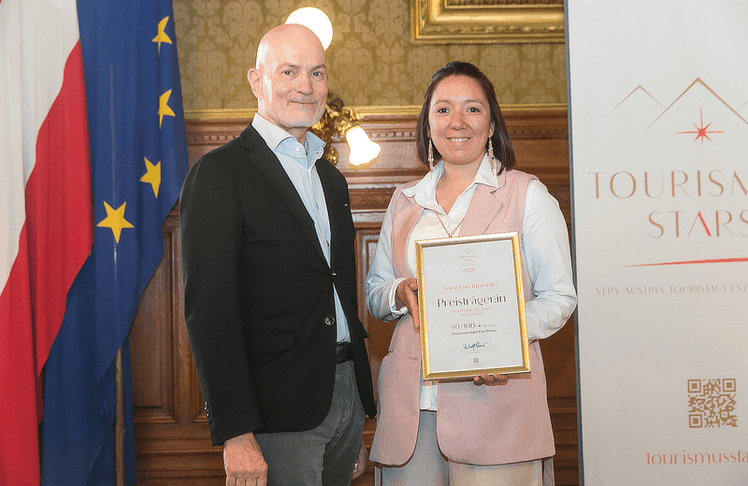Christian P. Lerner gemeinsam mit Maria Gerda Hauf (Burg Forchtenstein, Burgenland)