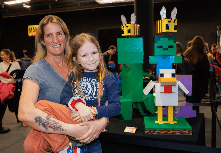 Stadthalle verwandelte sich in ein Paradies für Lego-Fans