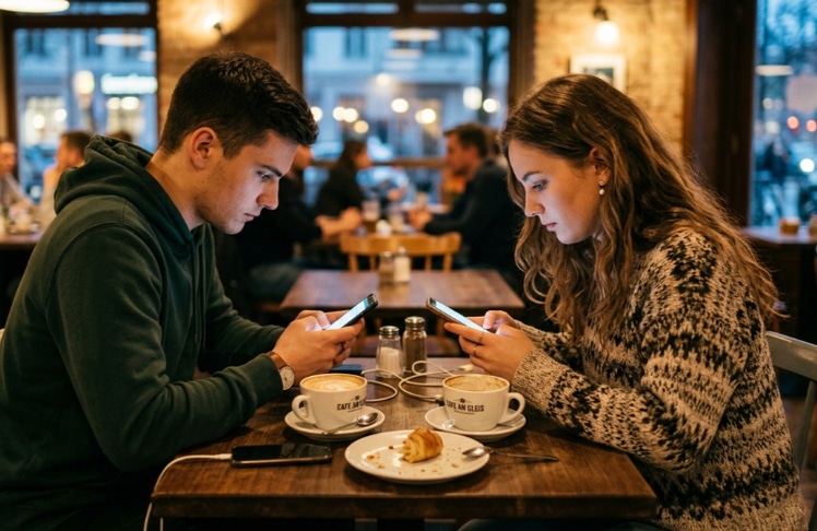 Ob im Café, beim Nach-dem-Weg-Fragen oder im Gespräch mit Nachbar:innen – alltägliche Unterhaltungen verschwinden offenbar zunehmend. (Symbolbild)