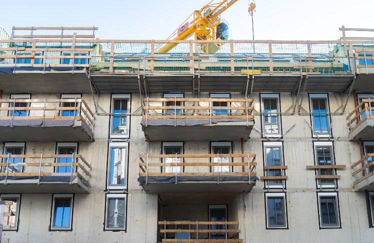 Dachgleiche beim Projekt "The Anthony" in Wien-Hernals © 3SI Immogroup