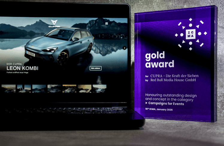 Das für Cupra Österreich umgesetzte Digitalprojekt "Die Kraft der Sieben" wurde anlässlich des siebenjährigen Jubiläums von Cupra mit Gold in der Kategorie "Campaigns for events and employer branding" ausgezeichnet.