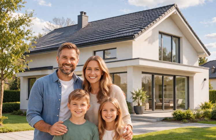 Wohneigentum bleibt oft Familiensache (Symbolbild) © KI-generiert mit ChatGPT von OpenAI